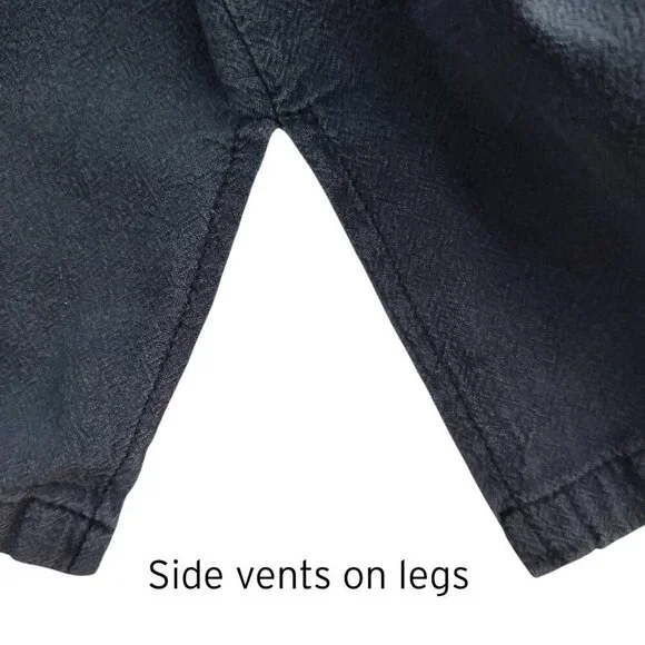 Lagenlook Lightweight Overalls Adjustable Cropped Charcoal Grey Size S/M - Picture 7 of 16